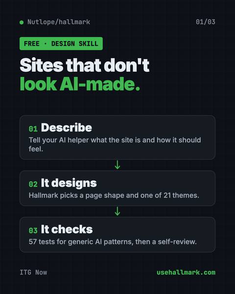 First infographic from the Hallmark guide